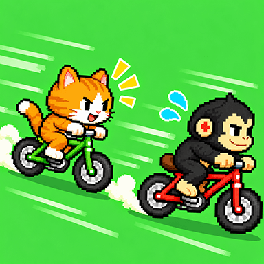 チャーリーの自転車鬼ご（鬼役）